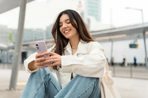 Text message showing callscroll.com# link