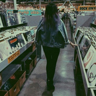 Stylized visual showcasing Caley Kouko's soft grunge appeal