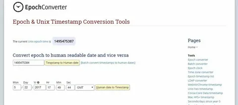 Methods to convert Unix timestamp 1544329845