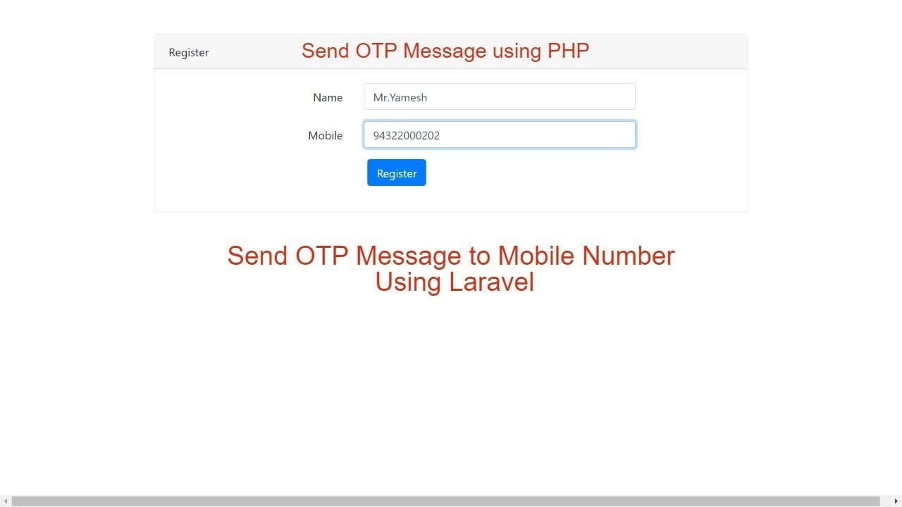 One-time password SMS from 7400009335 on mobile
