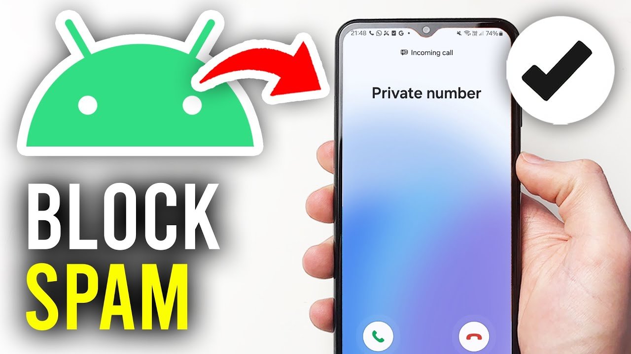 Blocked call log on smartphone showing 2034752474