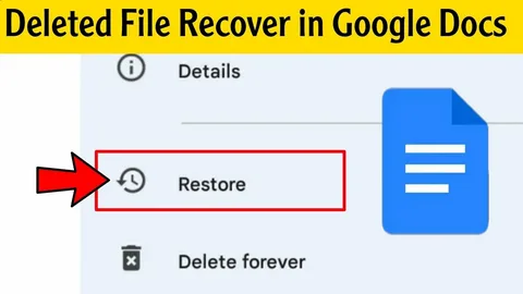 Recovering Google Docs document showing pii_deleted in URL