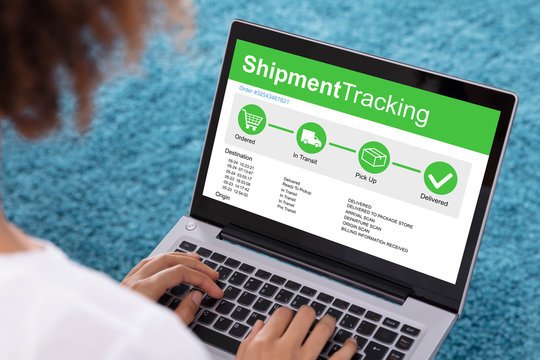 Delivery tracking portal with 1782401163 entered in the search bar