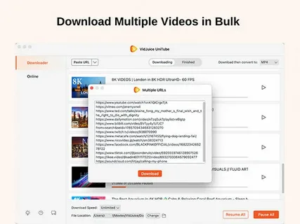 User pasting a video URL into the input field on the 9xbuddy website