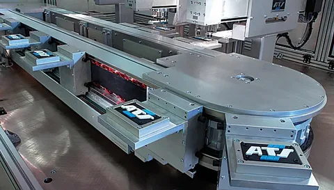 tray of cflop-y44551/300 components ready for PCB installation