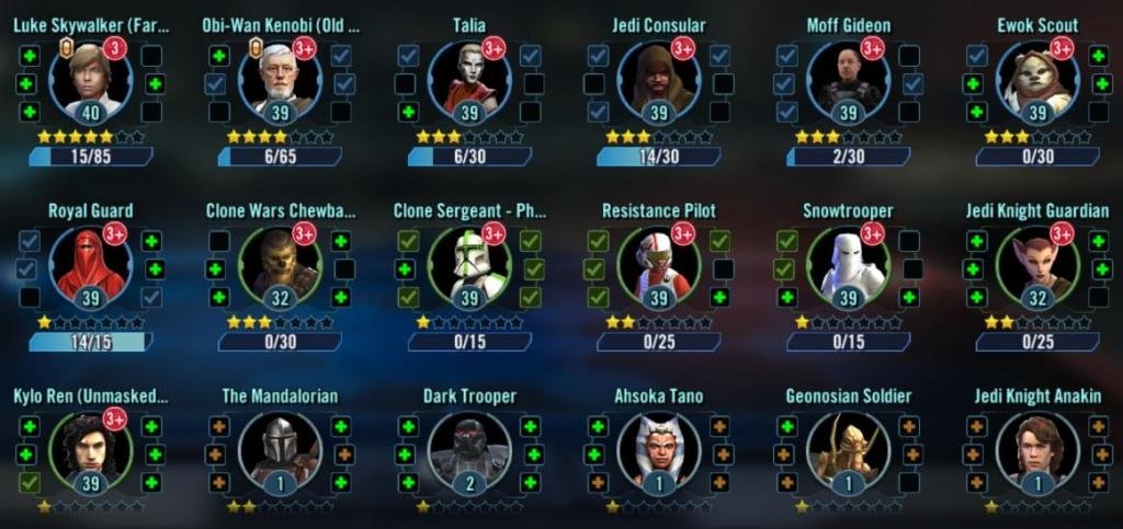 swgoh web store character shard pack