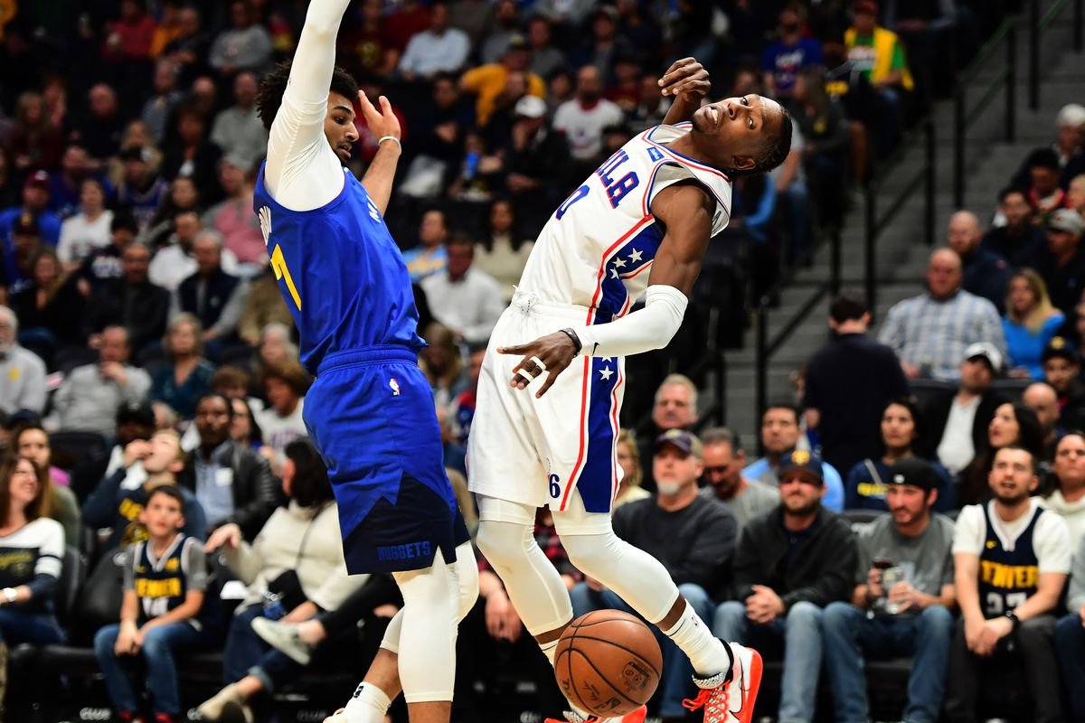 team stat comparison nuggets vs 76ers
