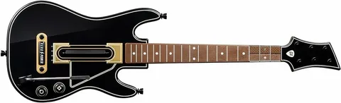 Guitar Hero Live controller next to PS5 console