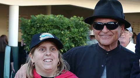 Joe Pesci with daughter Tiffany Pesci at a film premiere