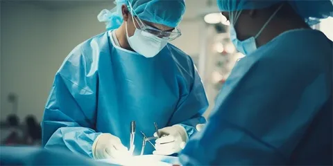 Healing process after degloved face surgery