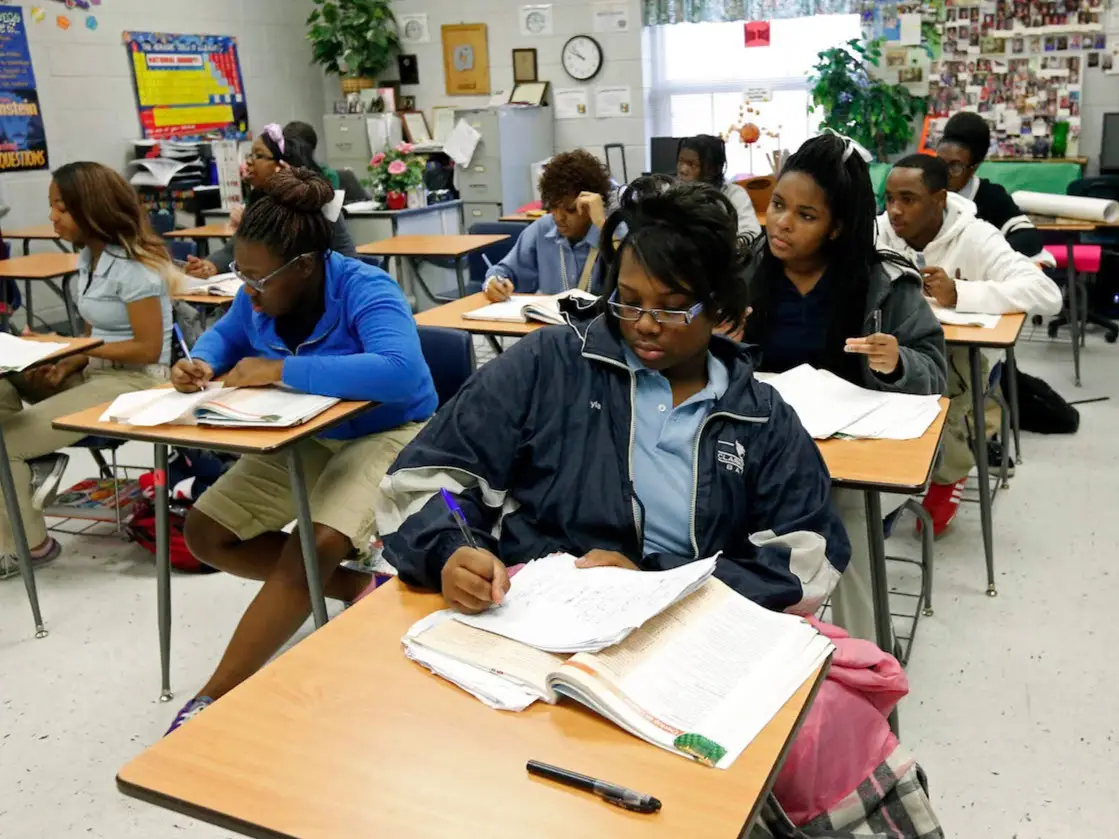 Students participating in a program led by Linda Wilson NYC Dept of Education
