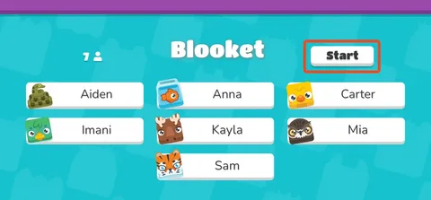 Selection of different game modes in Blooket hosting panel