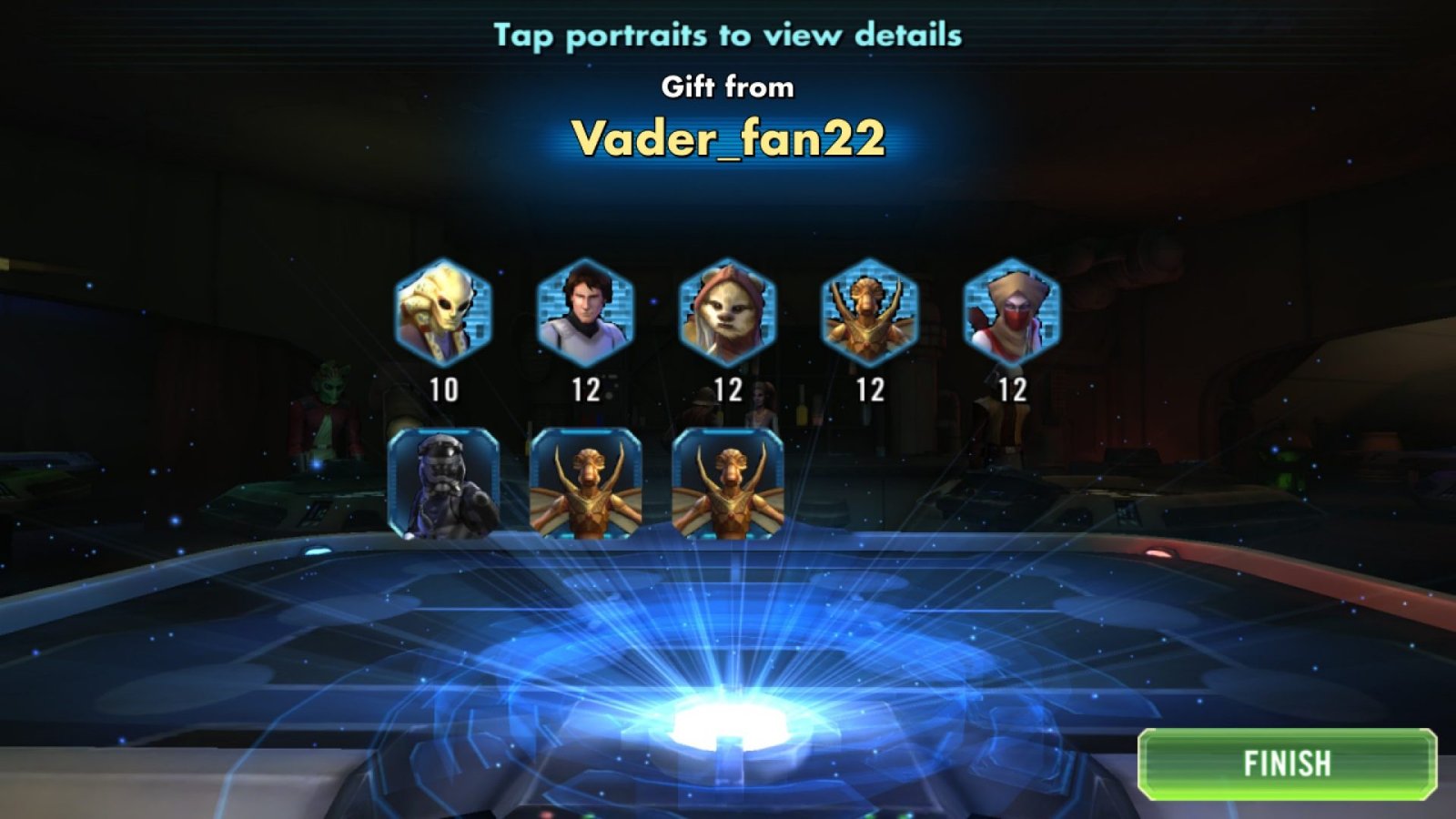 official swgoh webstore login screen for account access via EA or Facebook