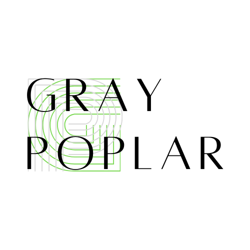 gray poplar online retail suspicious store e-commerce nature-themed branding