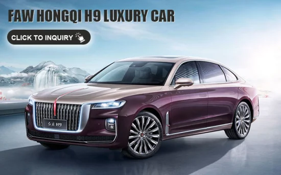 FAW HONGQI luxury vehicle displayed at 2025 Auto Expo