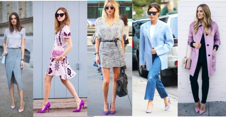 Purple Heels Outfit Ideas: 15 Ways to Style Colored Shoes Like a Pro