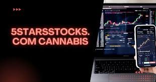 Cannabis stock market trends analysis on 5starsstocks.com with financial chart and marijuana leaf.
