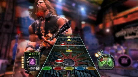 Guitar Hero PS5 gameplay concept with guitar controller