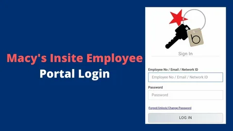 Macy’s Insite employee portal login screen